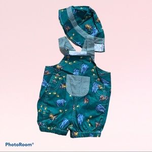 7/$25 🌟🌟Safari Themed Overalls with matching Hat